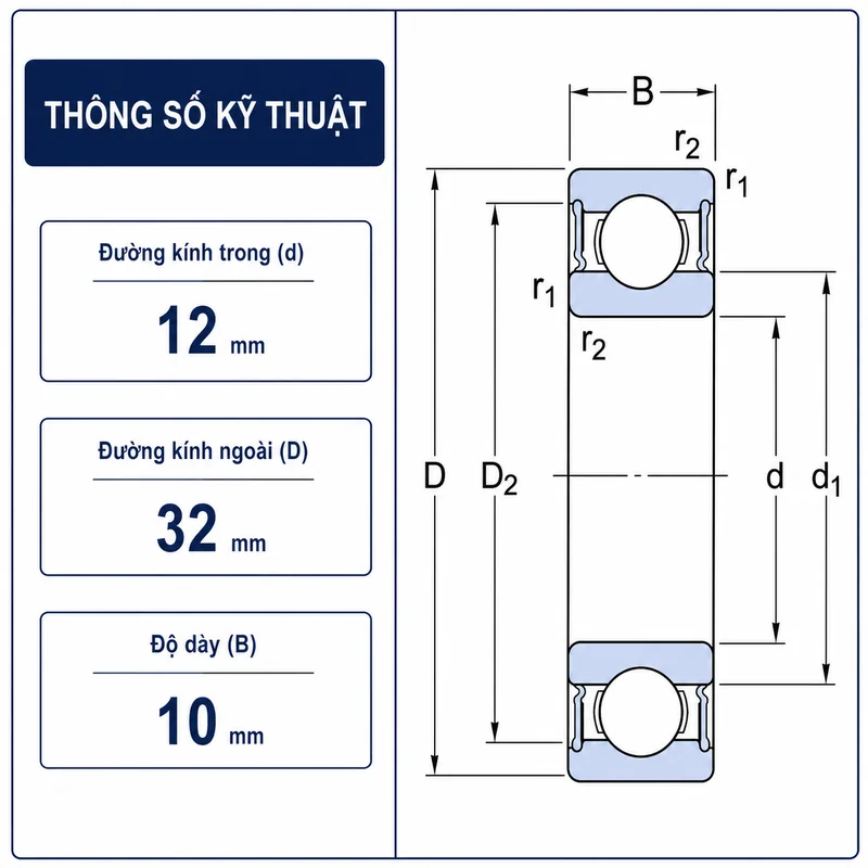 Thông số kỹ thuật 6201RS