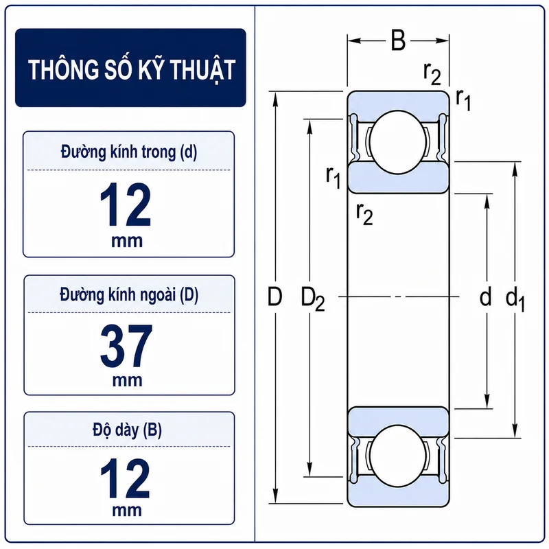 Thông số kỹ thuật 6301RS