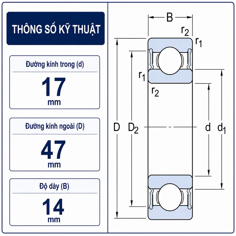 Thông số kỹ thuật 6303RS