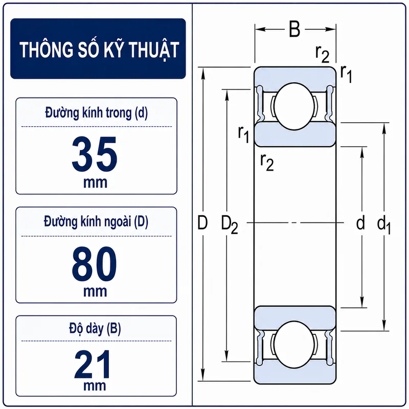 Thông số kỹ thuật 6307RS